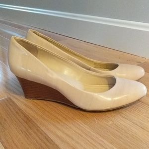 Calvin Klein nude wedges